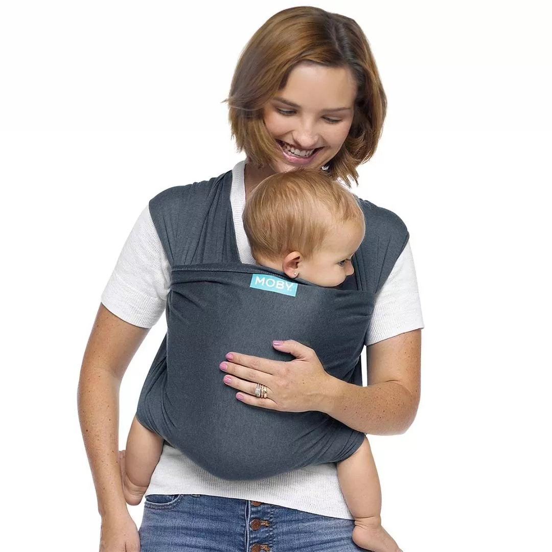 Fular Portabebés Moby Wrap Evolution Denim (Bambú)